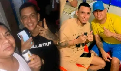 Reclusos tomando cerveza al interior de la cárcel El Bosque de Barranquilla.