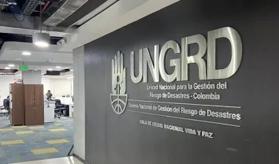 Sala de crisis de la UNGRD en Bogotá. 