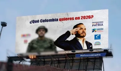 La valla virtual publicada este lunes por Abelardo De La Espriella.