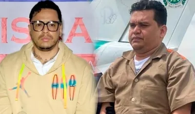 Jorge Eliécer Díaz Collazos, alias 'Castor', y Digno Palomino.