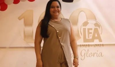 Lizeth Ucrós, presidenta de la Liga de Fútbol del Atlántico para el periodo 2026–2029.