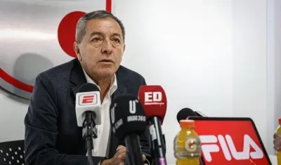 Eduardo Méndez, presidente de Santa Fe. 