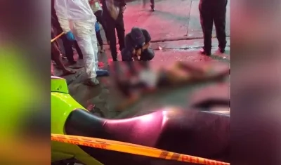 Presunto delincuente asesinado en medio de intento de atraco. 