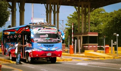 Peaje Papiros, en Puerto Colombia.