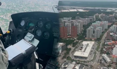 Sobrevuelos por Barranquilla. 