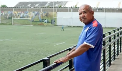 Sócrates Rodríguez en su segunda casa, el estadio Moderno Julio Torres.