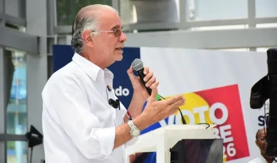 Eduardo Verano, gobernador del Atlántico.