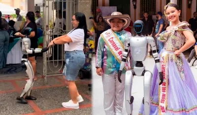 El robot fue llevado a la Casa del Carnaval. 