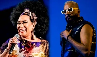  La cantautora cubana Aymée Nuviola y el salseo barranquillero Tommy Ruiz. 