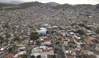 Favelas en Río de Janeiro, Brasil.