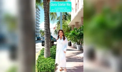 La calle que lleva el nombre de la cantante.