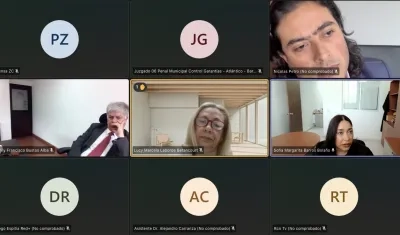 Nicolás Petro durante la audiencia de formulación de imputación que se tuvo que suspender. 