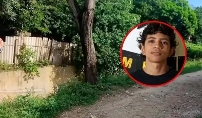 La zona donde cayó el menor Albes Jesús Revilla.