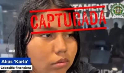 Alias ‘Karla’, capturada. 