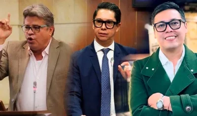 Wilson Arias, Pedro Flórez y Walter Rodríguez, más conocido como 'Wally'.