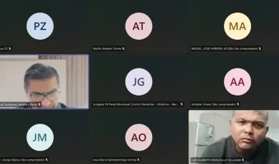 Eduar Alfonso Castro Daza, apodado como ‘El negro’, durante audiencia. 