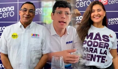 Antonio Bohórquez, Jaime Arturo Santamaría Acosta y Andrea Carolina Vargas De La Hoz.