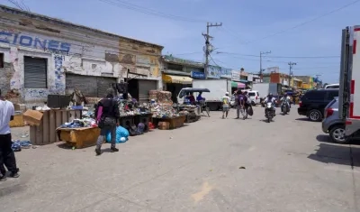 Sector de El Boliche, en el centro de Barranquilla.