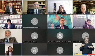 Captura de pantalla de video de la audiencia