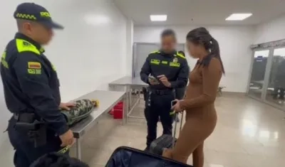 La mujer brasileña fue capturada por la Policía en el aeropuerto de Cartagena. 