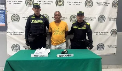 El hombre fue conducido por la Policía a la URI de la Fiscalía. 
