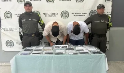 Capturados por el hurto de 39 celulares.