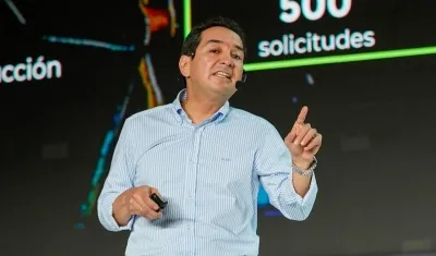 Carlos Cante durante la Cumbre de Fenalcarbón en Barranquilla.