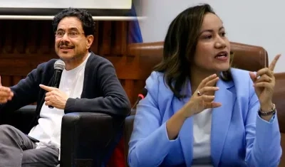 Iván Cepeda y Carolina Corcho, precandidatos presidenciales. 