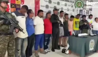 Capturados presuntos integrantes del 'Clan del Golfo'. 