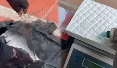 Clorhidrato de cocaína hallada en playas de Santa Verónica