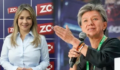 Vicky Dávila y Claudia López.