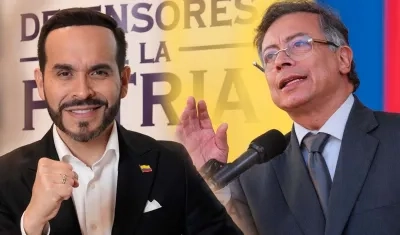 Precandidato Abelardo De la Espriella y Presidente Gustavo Petro.
