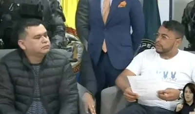 Digno Palomino y Jorge Eliécer Díaz Collazos, alias 'Castor'.