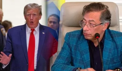 Donald Trump y Gustavo Petro.