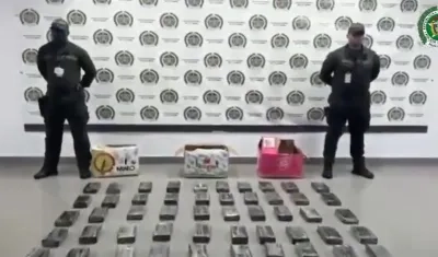 Droga incautada en San Andrés.