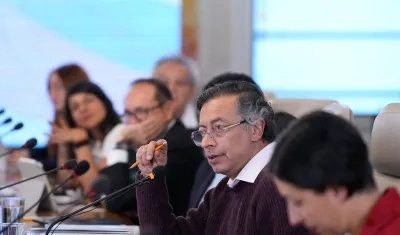 El Presidente Gustavo Petro.