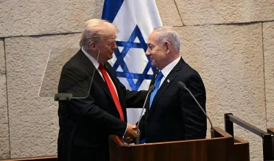El Presidente de Estados Unidos, Donald Trump, y su homólogo israelí, Benjamín Netanyahu.