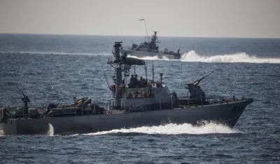 Buques de la armada israelí.