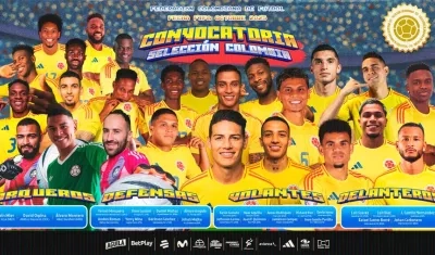 Convocatoria de la Selección Colombia.