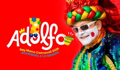 Imagen del Rey Momo, Adolfo Maury.