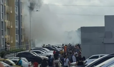 Incendio en Puerta Dorada.
