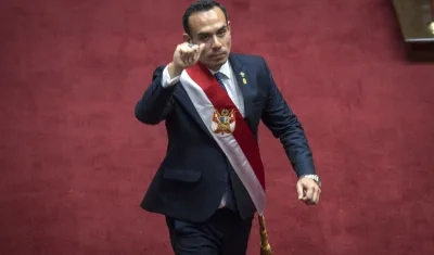 El presidente del Congreso de Perú, el derechista José Jerí.
