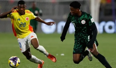 Joel Canchimbo, extremo de la Selección Colombia.