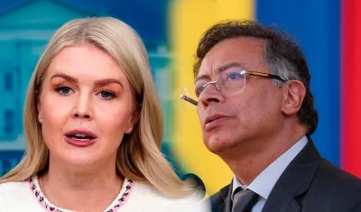 Portavoz de la Administración Trump, Karoline Leavitt y el Presidente de Colombia, Gustavo Petro.