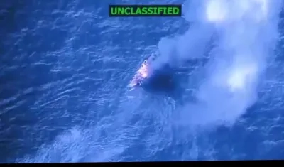 Lancha atacada en el Caribe por EE.UU.