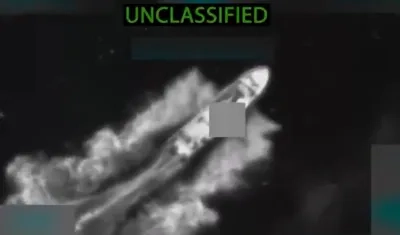 Una de las supuestas lanchas atacadas.