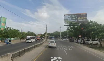 Lugar donde murió la mujer.