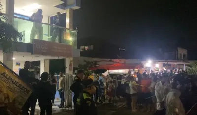 La masacre ocurrió en el segundo piso de este edificación. 