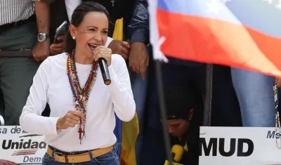 La líder opositora venezolana María Corina Machado.