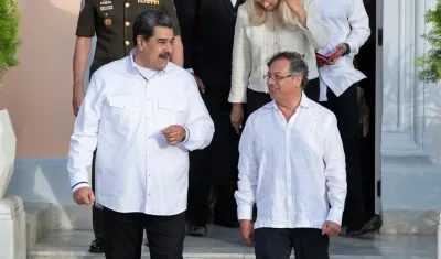 Nicolás Maduro y Gustavo Petro.